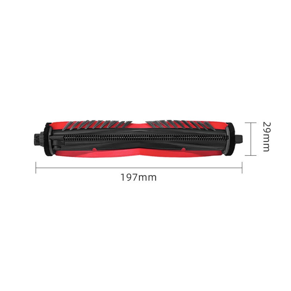 For Roborock G30 Space / Saros Z70 Main Brush Vacuum Cleaner Roller Brush Replacement Part - Black+Red — product view 3