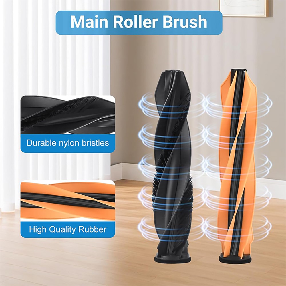 JUNSUNMAY 2Pcs / Set Main Roller Brush for Dreame X50 Ultra / L50 Ultra / L40s Ultra / Mova V50 Ultra Robot Vacuum — product view 2