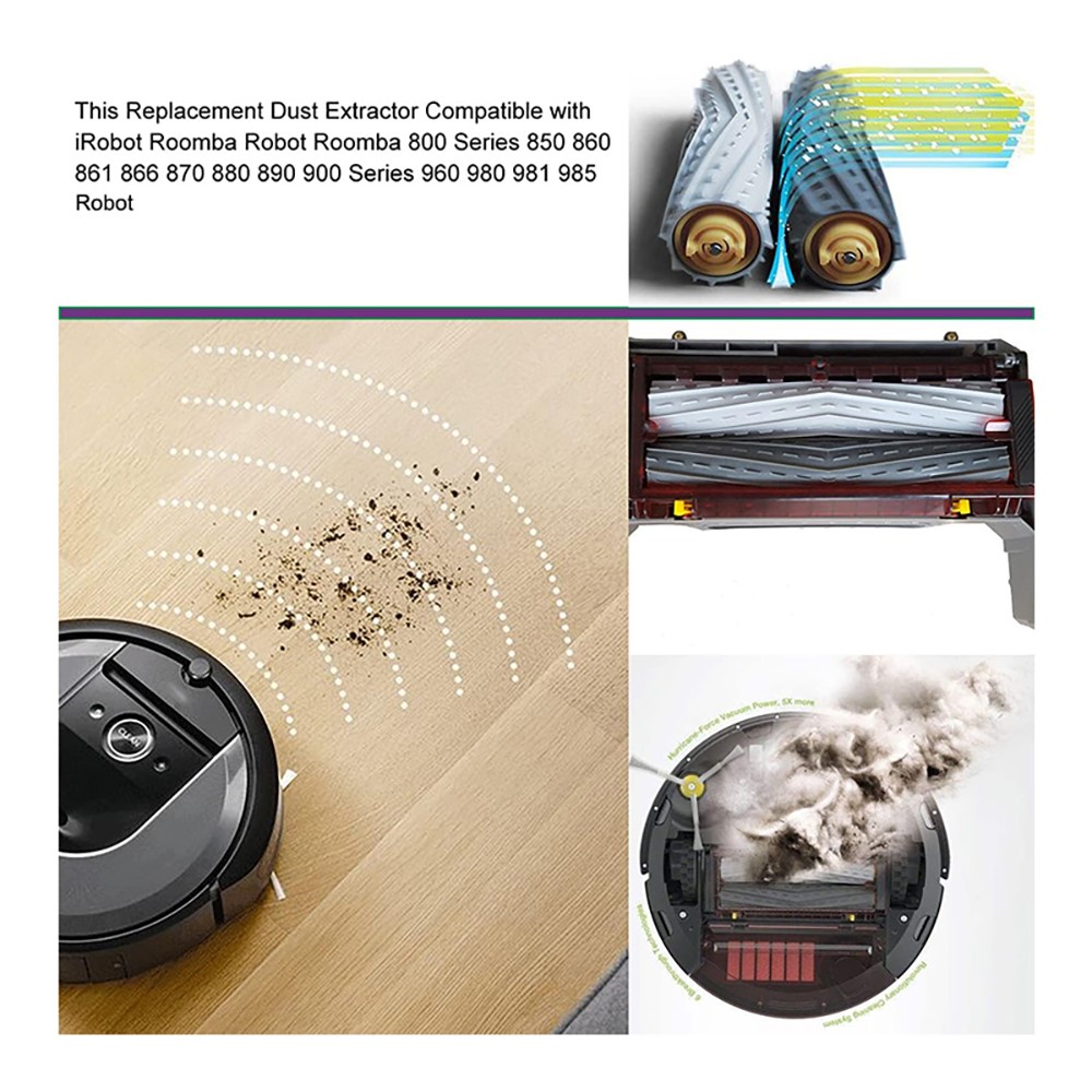 JUNSUNMAY 1 Set Main Brush for iRobot Roomba 860 / 870 / 880 / 960 / 980 Robot Vacuum Replacement Part — product view 5