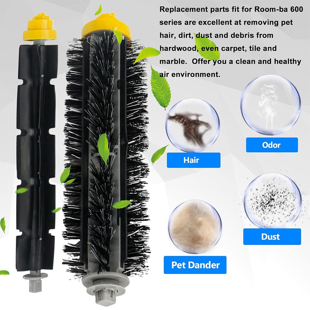 JUNSUNMAY 1 Set Main Brush for iRobot Roomba 610 / 620 / 630 / 650 / 660 Robot Vacuum Replacement Replacement — product view 2