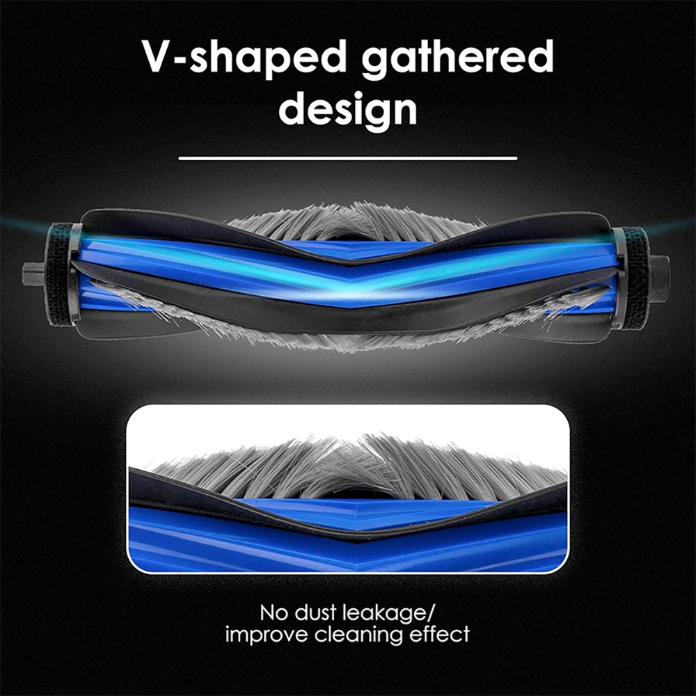 JUNSUNMAY 2Pcs Main Brush for Ecovacs Deebot T50 Pro / T50 Max / T50 Omni / T50 Pro Omni Robot Vacuum Roller Brush — product view 3