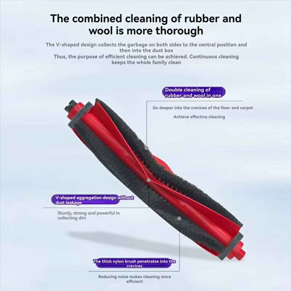 Main Brush for Roborock Q10 VF / Q10 VF+ / Q10 PF / Q10 PF+ / Q10 S5 / Q10 S5+ Vacuum Cleaner Roller Brush Replacement Part — product view 3