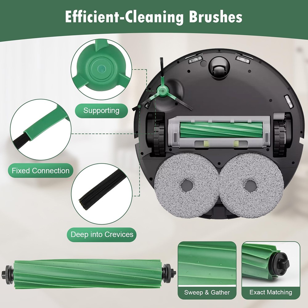 For iRobot Roomba Plus 505 Combo / 405 Combo Main Brush Replacement Part Vacuum Cleaner Accessory — product view 2