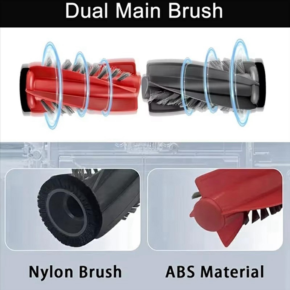 Roller Brushes for Roborock P20 Pro / G30 / G20S Ultra / Qrevo Edge / Qrevo Curv Main Brush Vacuum Cleaner Replacement Part — product view 3