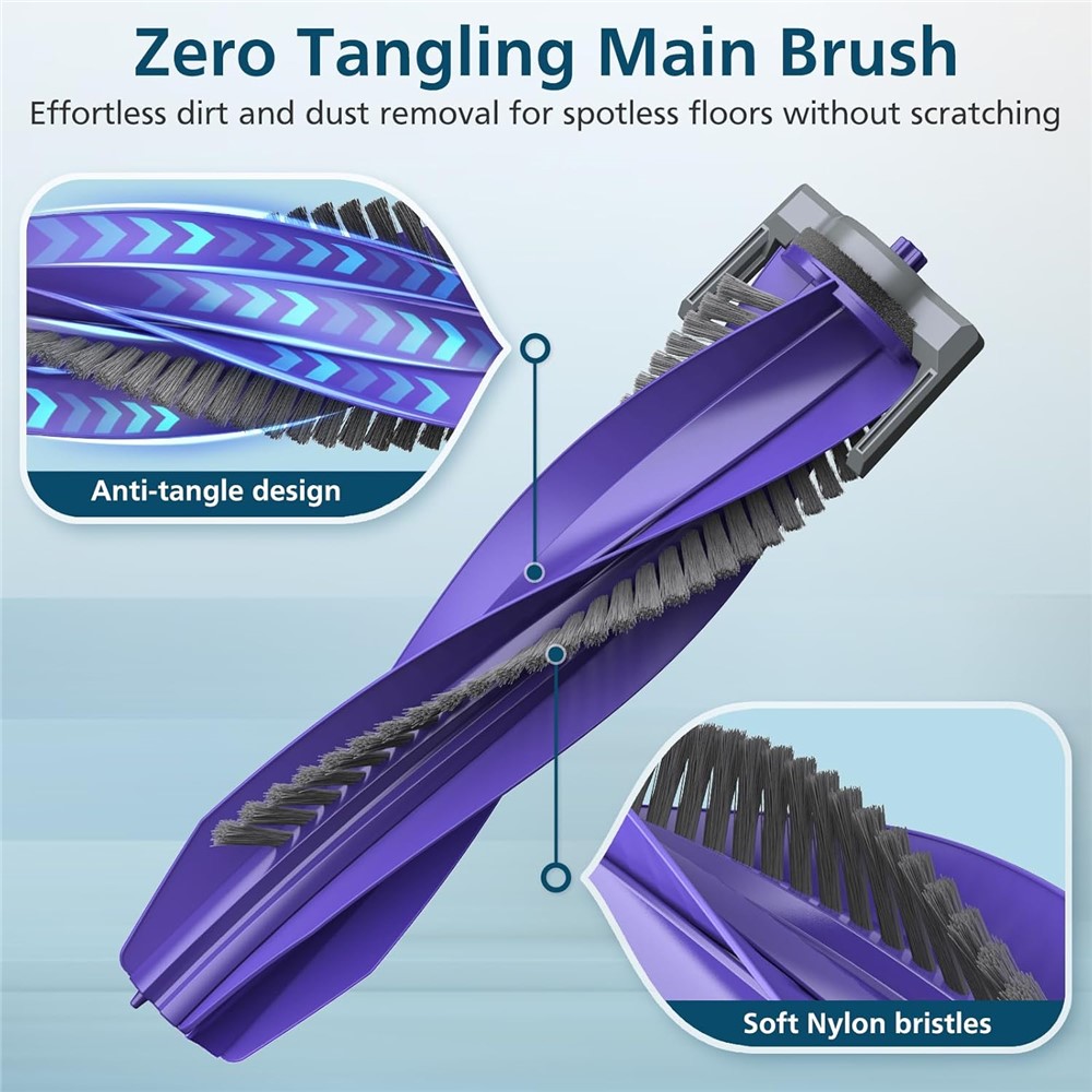 For Narwal Freo X Ultra / J4 / J4 Lite Robot Vacuum Cleaner Main Brush Replacement Accessory — product view 3