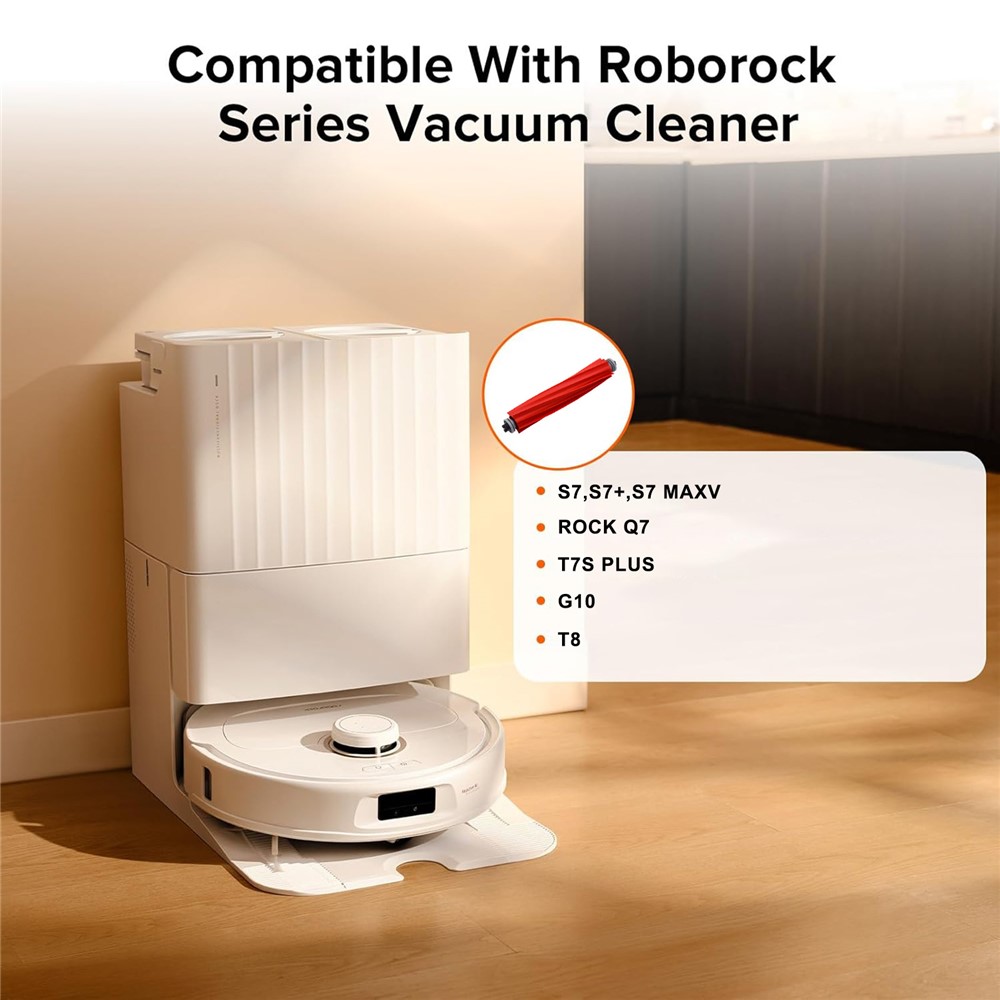 Main Brush for Roborock T7S / T7S Plus / G20 / G10 / G10S / S7+ / G10S Pro / G10S Pure / S7 / Q7 / S7 Max / S70 Vacuum Cleaner Replacement Roller Brush — product view 3