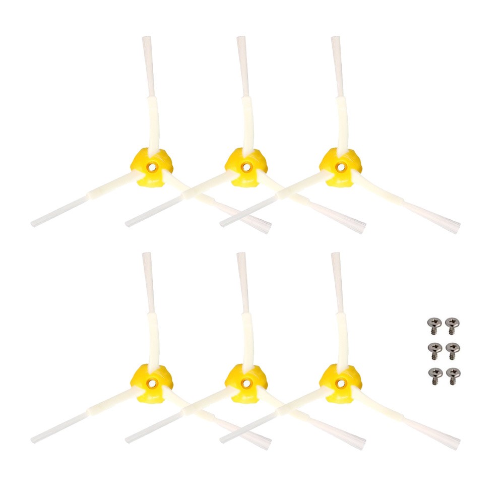 JUNSUNMAY 6Pcs Nylon Bristles Side Brush for iRobot Roomba 700 / 770 / 780 / 790 Robot Vacuum Replacement Parts — product view 1