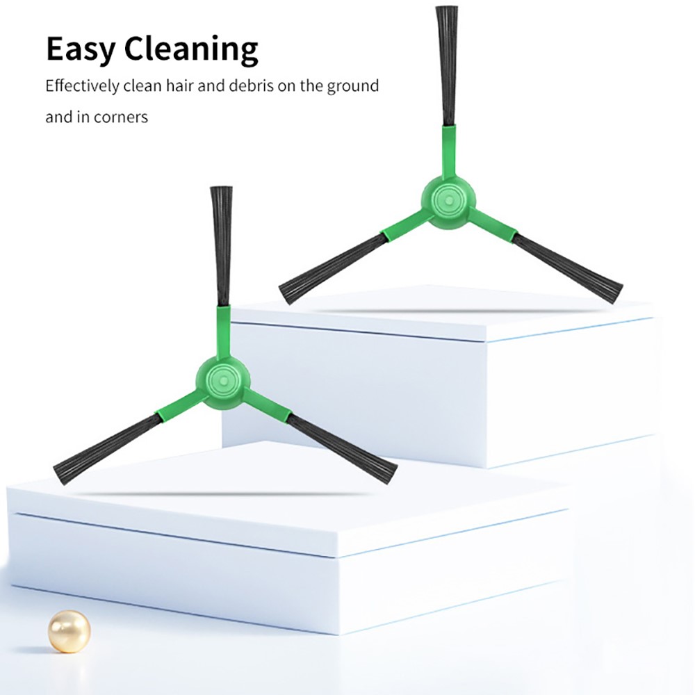 JUNSUNMAY 6Pcs For iRobot Roomba Plus 505 Combo / 405 Combo Triangle Side Brush Robot Vacuum Replacement Part — product view 3