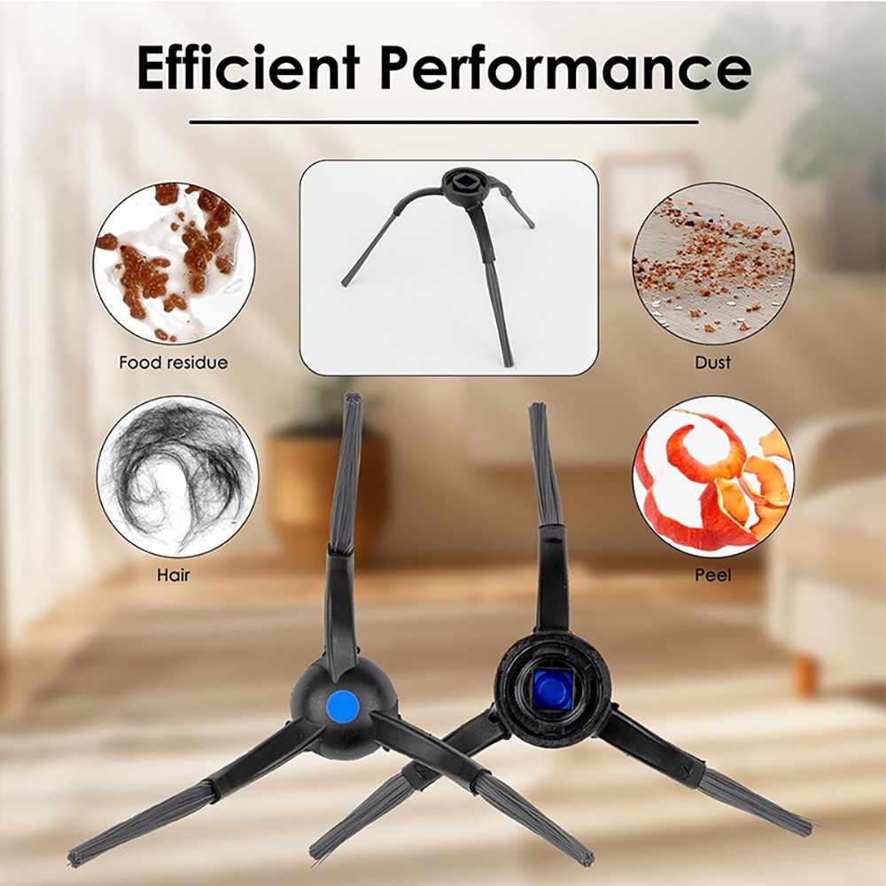 JUNSUNMAY 6Pcs Side Brush for Ecovacs Deebot T50 Pro / T50 Max / T50 Omni / T50 Pro Omni Robot Vacuum Cleaning Parts — product view 3