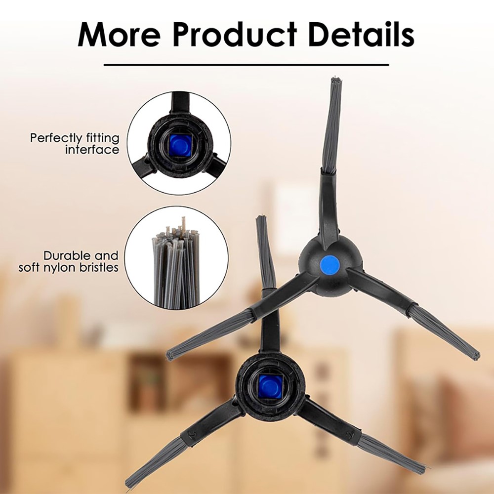 JUNSUNMAY 6Pcs Side Brush for Ecovacs Deebot T50 Pro / T50 Max / T50 Omni / T50 Pro Omni Robot Vacuum Cleaning Parts — product view 4