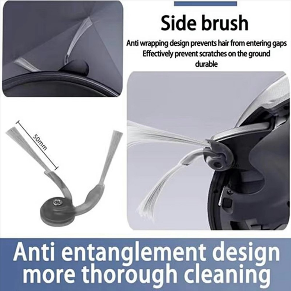 2PCS Side Brushes For Roborock P20 Pro / G30 / G20S Ultra / Qrevo Edge / Qrevo Curv Replacement Parts Vacuum Cleaner Accessories — product view 2
