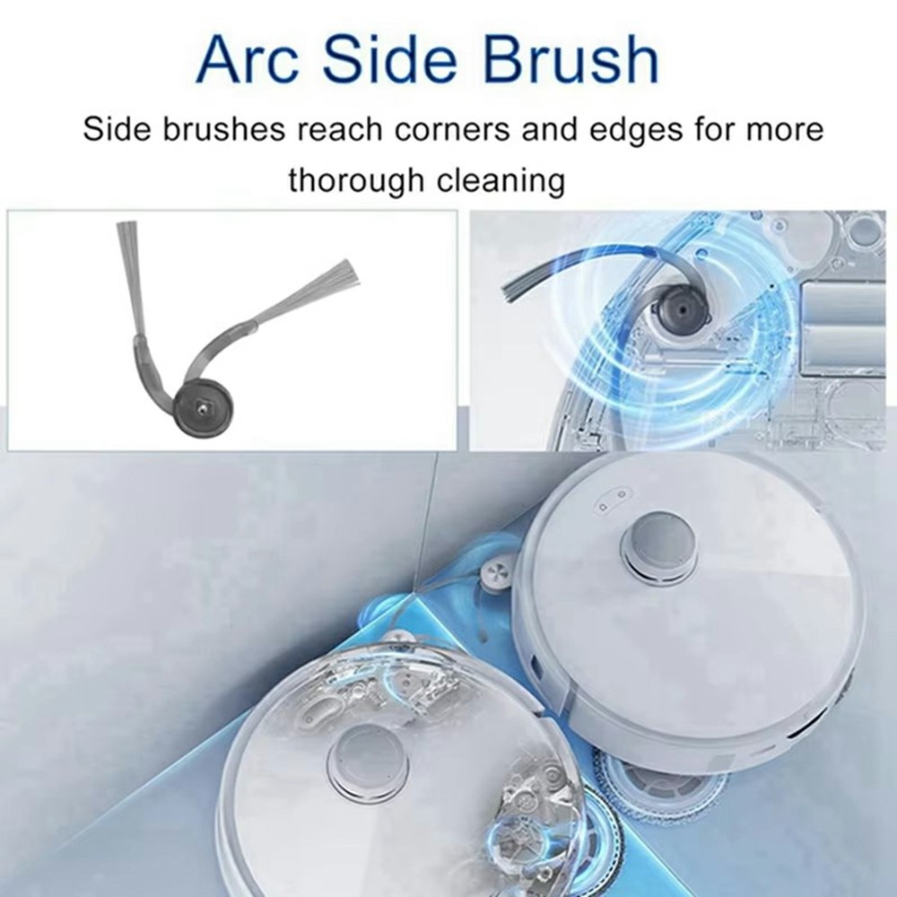 2PCS Side Brushes For Roborock P20 Pro / G30 / G20S Ultra / Qrevo Edge / Qrevo Curv Replacement Parts Vacuum Cleaner Accessories — product view 4