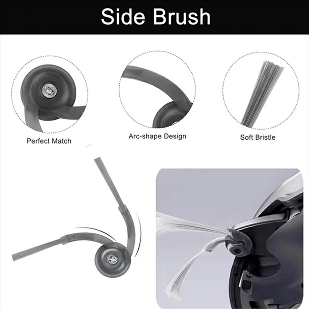 2PCS Side Brushes For Roborock P20 Pro / G30 / G20S Ultra / Qrevo Edge / Qrevo Curv Replacement Parts Vacuum Cleaner Accessories — product view 5