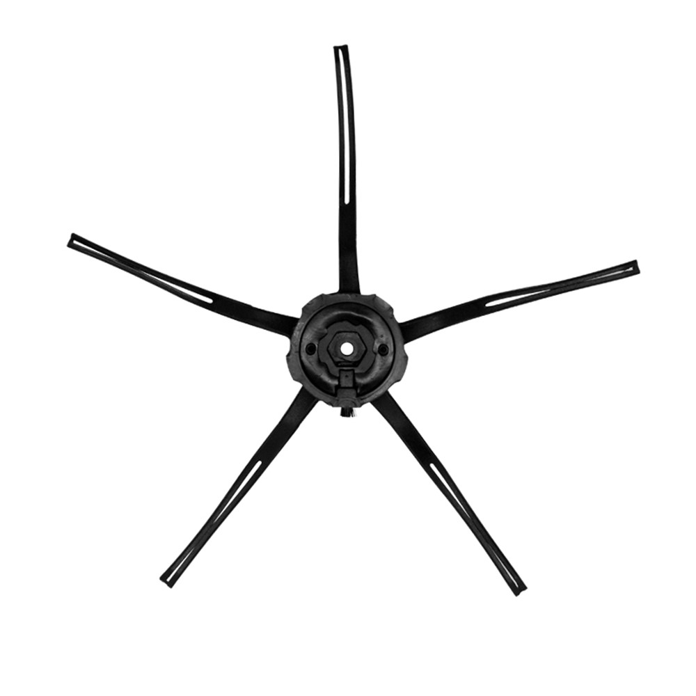 2Pcs Replacement 5 Arms Side Brush for Roborock T7S / T7S Plus / G20 / G10 / S8 / S6 Pure / S6 Max Robot Vacuum Cleaner - Black — product view 3