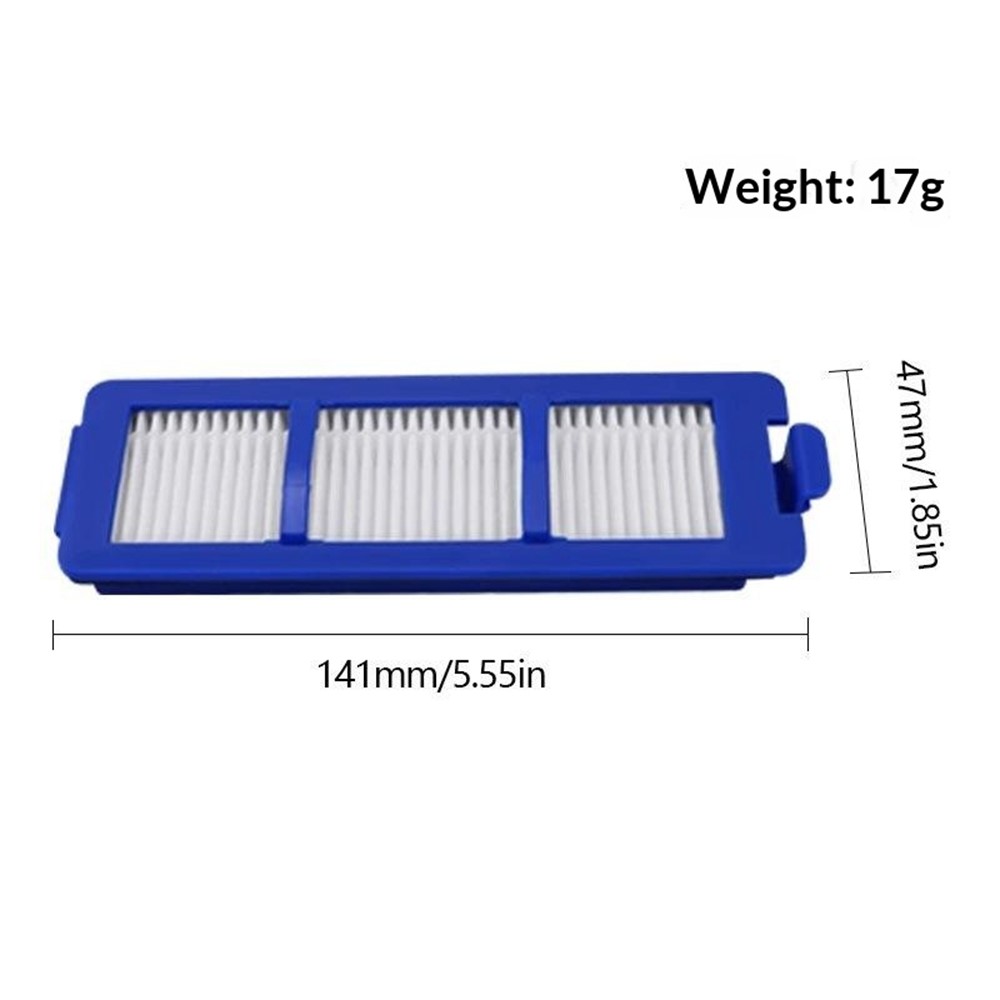 For Eufy Clean G40 / G40 Hybrid+ Robot Vacuum Cleaner HEPA Filter Replacement Part - Blue — product view 4