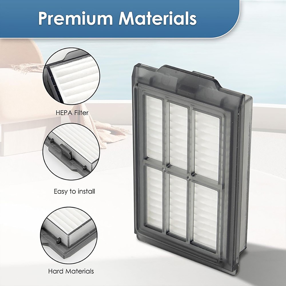 JUNSUNMAY 4Pcs For iRobot Roomba Plus 505 Combo / 405 Combo Robot Vacuum HEPA Filter Replacement — product view 3