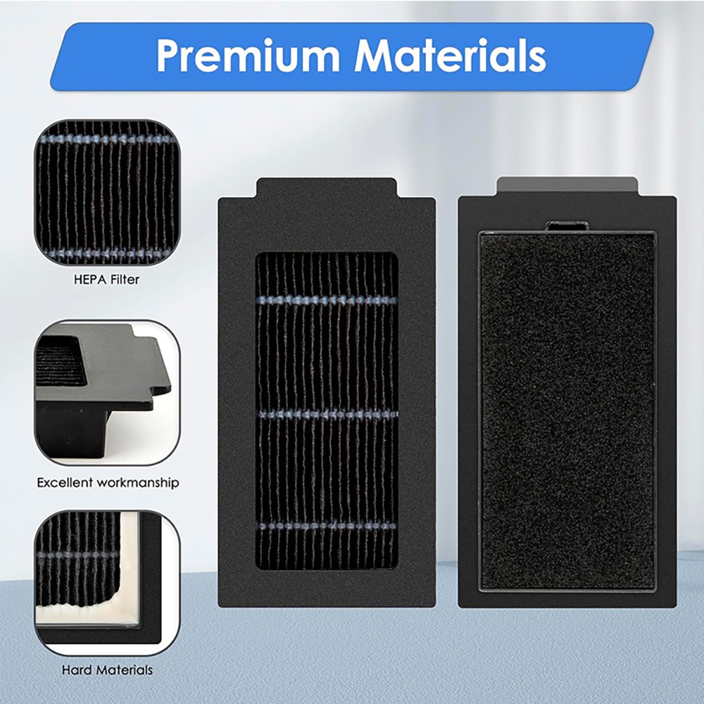 JUNSUNMAY 4Pcs HEPA Filter for Ecovacs Deebot T50 Pro / T50 Max / T50 Omni / T50 Pro Omni Robot Vacuum Replacement Parts — product view 3