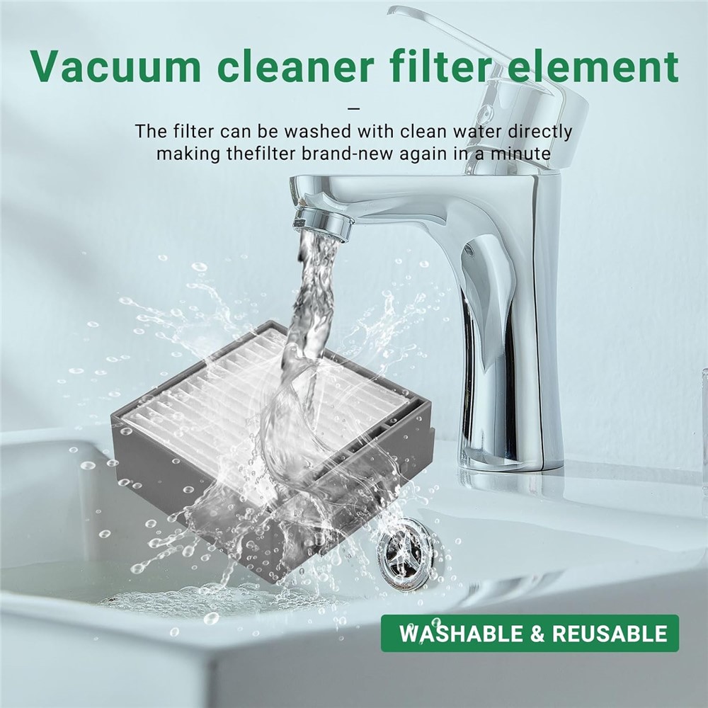 For iRobot Roomba Max 705 Vac / Plus 504 Vac Washable HEPA Filter Vacuum Cleaner Replacement Part — product view 3