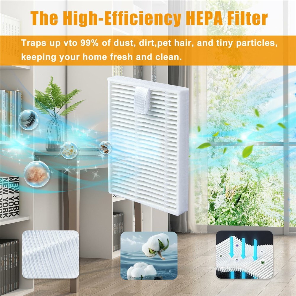 For Xiaomi Mijia 3C Ultra / iRobot Roomba 105 Combo / iRobot Essential / iRobot Y0140 / Y01420 / 00120 / 00110 Replacement Filter Vacuum Cleaner Spart — product view 3