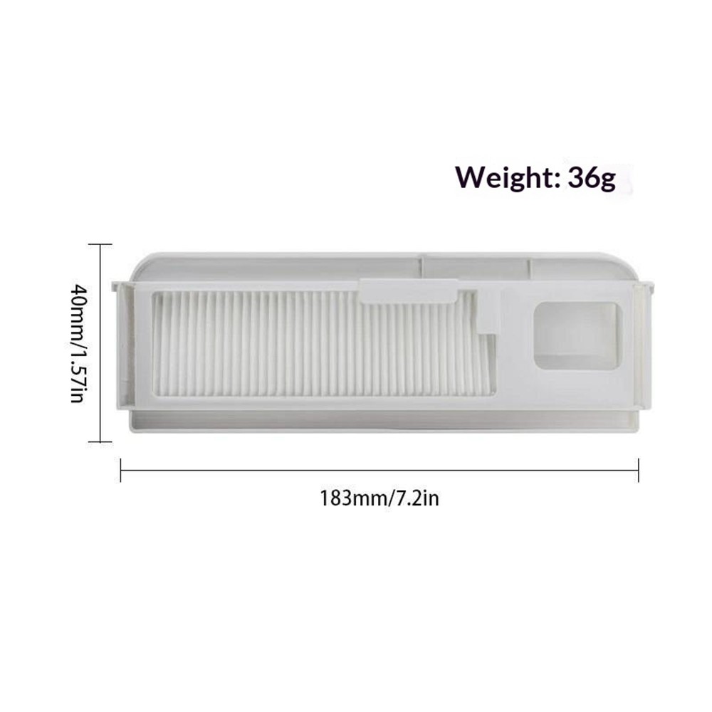 For Narwal J4 / J4 Lite Robot Vacuum Cleaner Part Replacement Dust Bag with Integrated Filter - White — product view 4