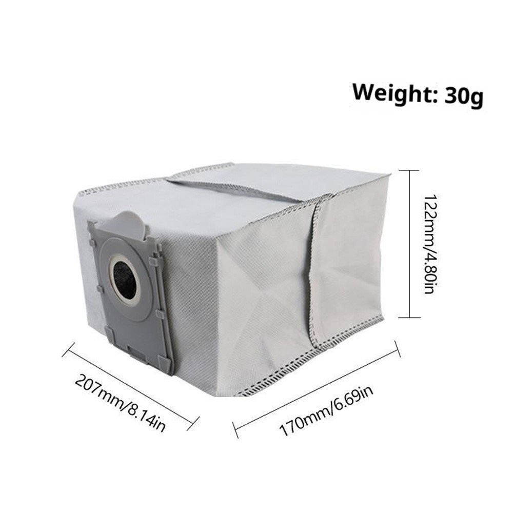 Dust Bag for Ecovacs Deebot T50 Pro / X8 Pro / T80 / X9 Robot Vacuum Antibacterial Dust Pouch Replacement - White — product view 5