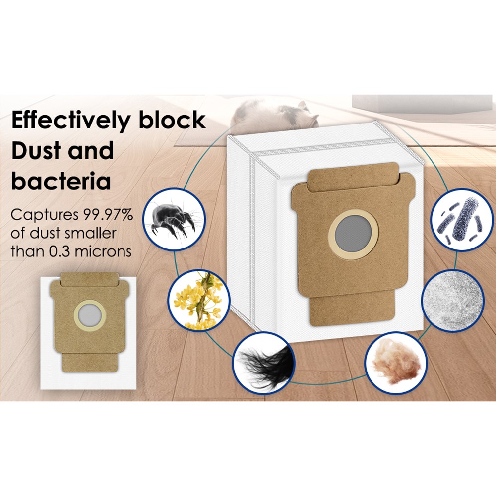 1Pc Dust Bag for iRobot Roomba 105 Combo / 205 Dustcompactor / Plus 405 Combo / Plus 505 Combo Non Woven Fabric Vacuum Cleaner Replacement — product view 7