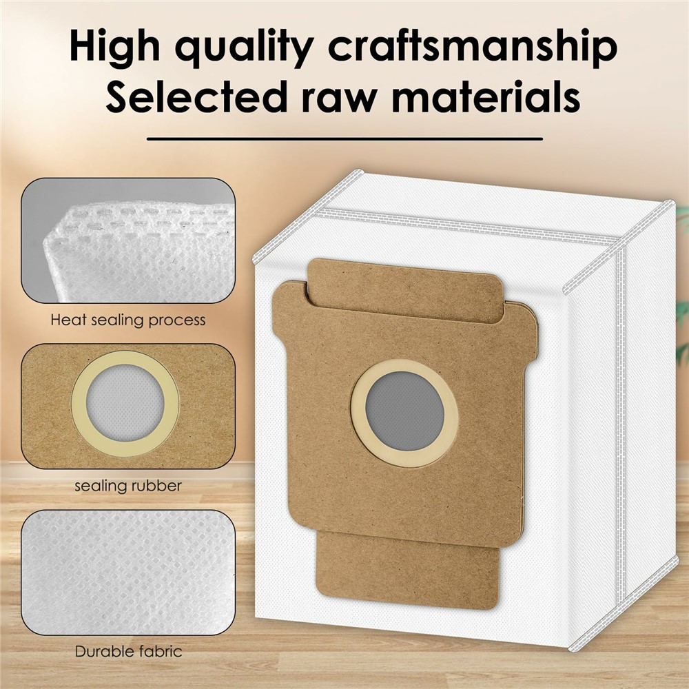 6Pcs Dust Bags for iRobot Roomba 105 Combo / 205 Dustcompactor / Plus 405 Combo / Plus 505 Combo Non Woven Fabric Vacuum Cleaner Replacement — product view 6