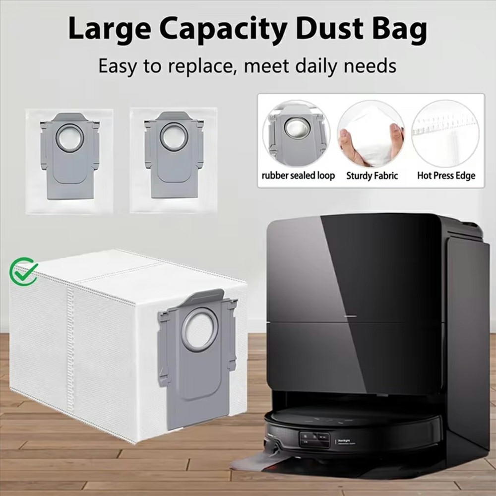 Dust Bags For Roborock T7S / T7S+ / G20 / G10 / G10S / G10S Pro / G10S Pure / S7 / S7 Max / S70 / S75 Robot Vacuum Cleaner Accessories — product view 3