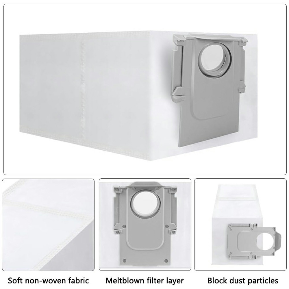 Dust Bags For Roborock T7S / T7S+ / G20 / G10 / G10S / G10S Pro / G10S Pure / S7 / S7 Max / S70 / S75 Robot Vacuum Cleaner Accessories — product view 5