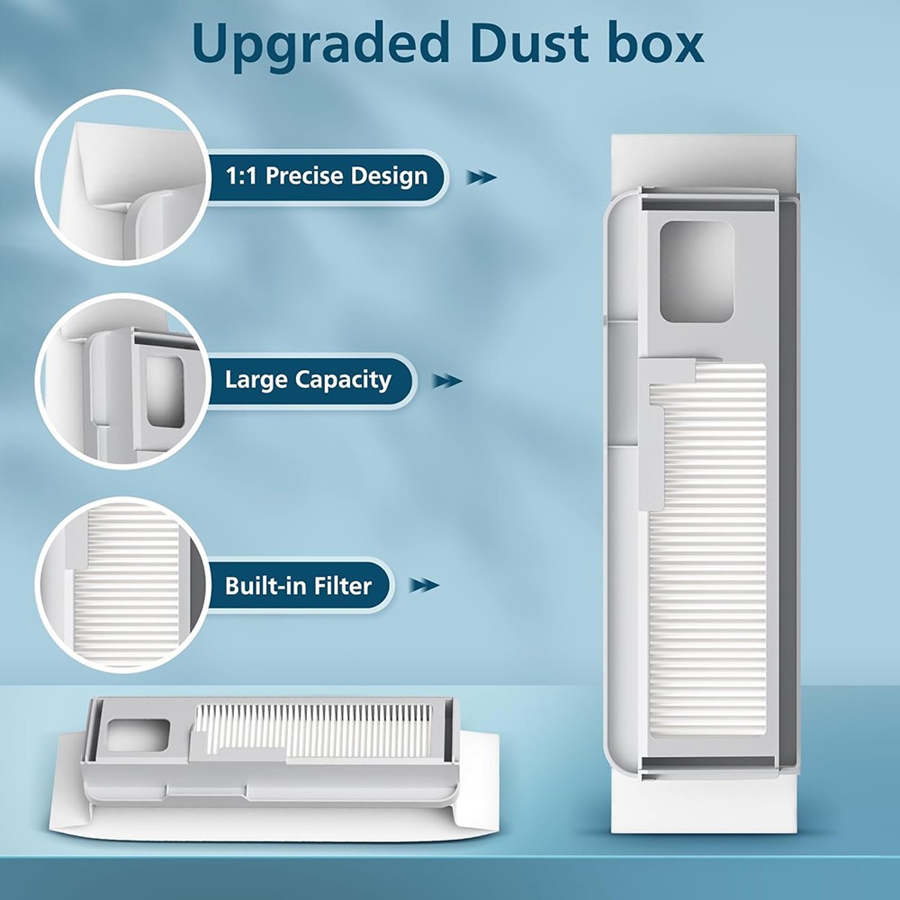 For Narwal Freo X Ultra Robot Vacuum Cleaner Dust Bag with Filter Replacement Accessory — product view 2