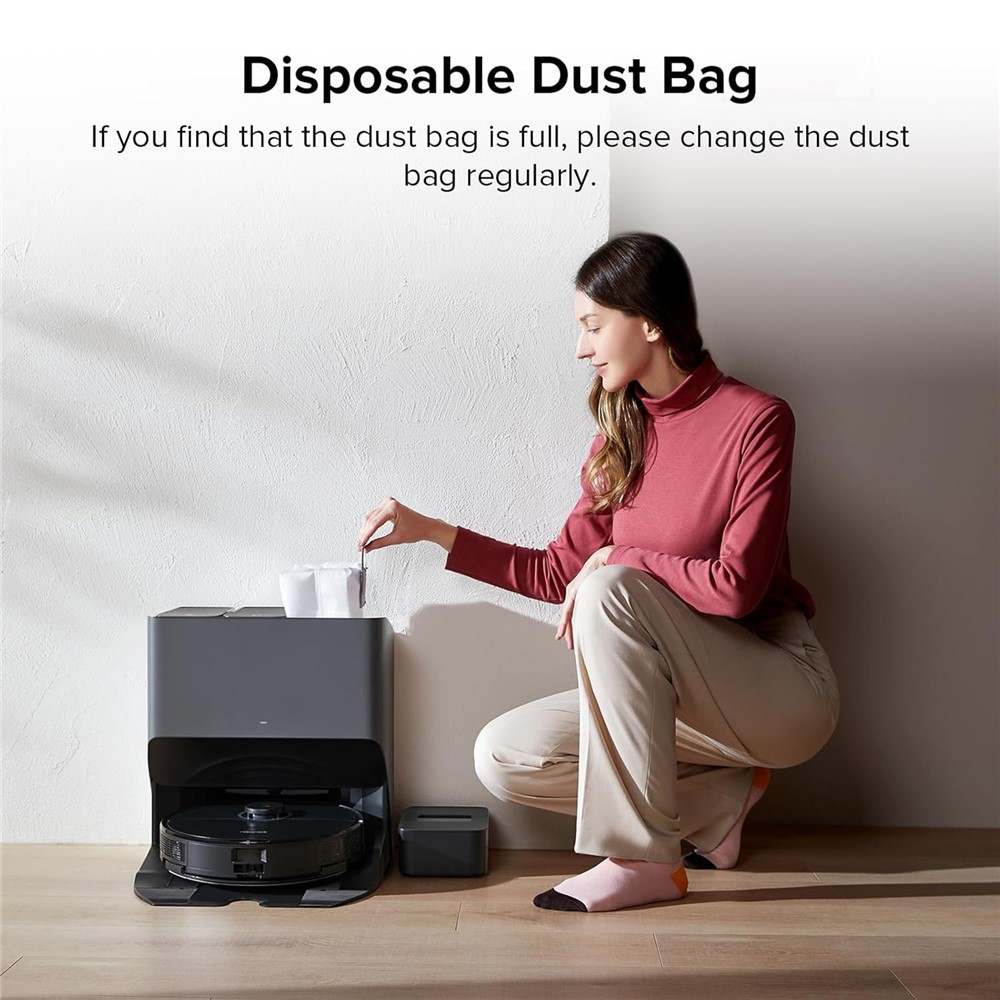 1Pc Dust Bag for Roborock Q5 Pro / Q8 Max / Q8 Max+ / T8 / Q7 / G10S / G10S Pro / G10S Plus / G10S Pure Vacuum Cleaner Replacement Part — product view 3