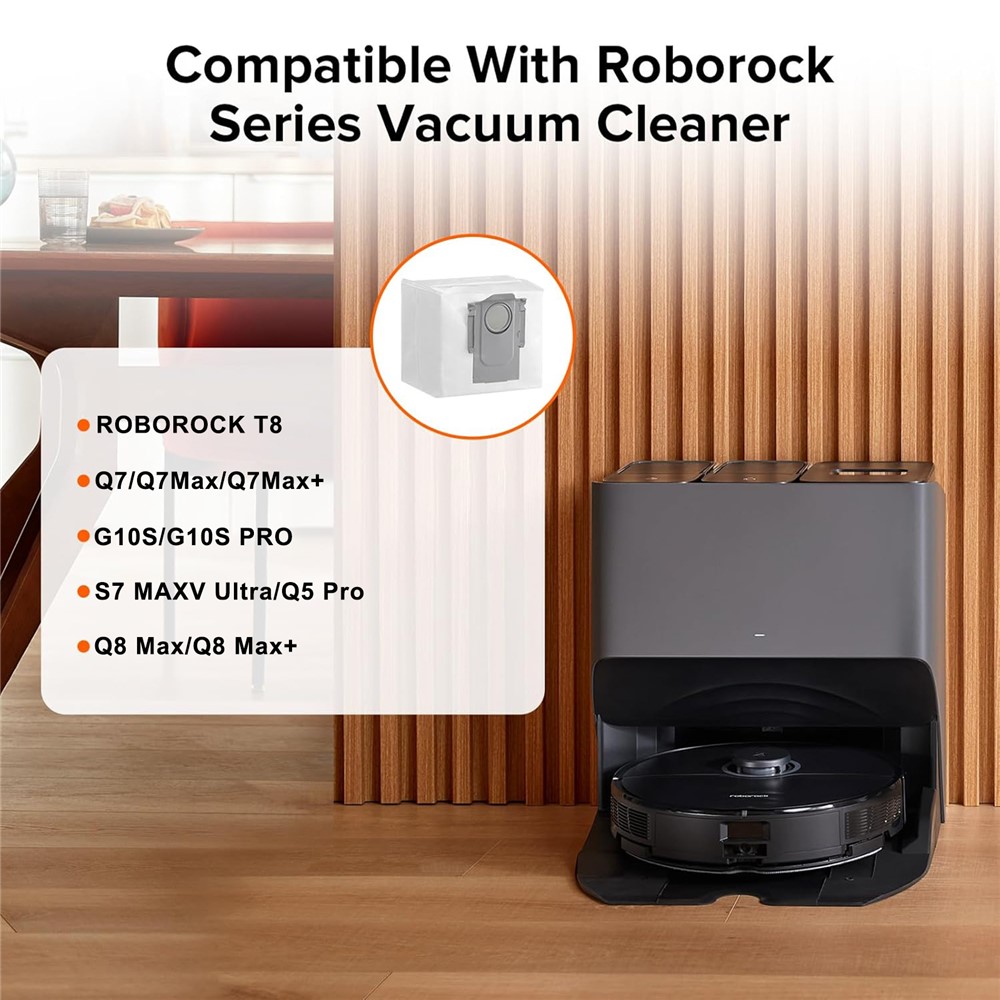 1Pc Dust Bag for Roborock Q5 Pro / Q8 Max / Q8 Max+ / T8 / Q7 / G10S / G10S Pro / G10S Plus / G10S Pure Vacuum Cleaner Replacement Part — product view 4