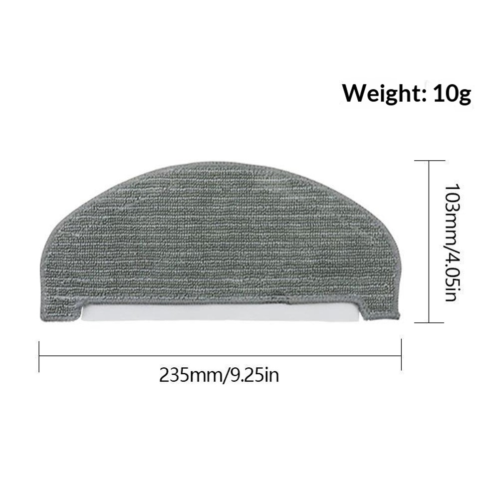For Eufy Clean G40 / G40 Hybrid+ Replacement Mop Pad Robot Vacuum Cleaner Cleaning Cloth - Grey — product view 4