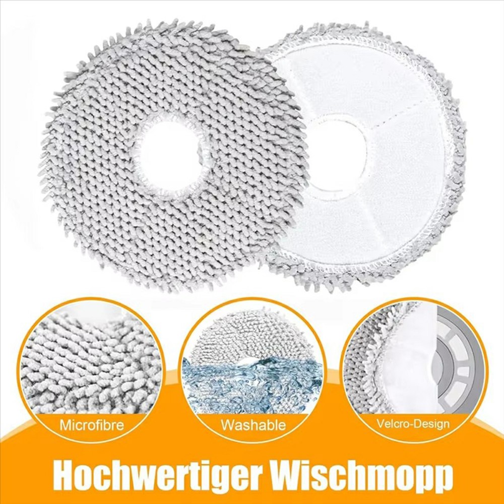 4Pcs Replacement Mop Pad for Xiaomi Robot Vacuum X10+ / X20+ / X10 / X20 Floor Cleaning Accessories — product view 2