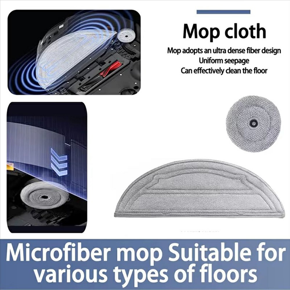Mop Cloth for Roborock Q10 VF / Q10 VF+ / Q10 PF Vacuum Cleaner Dust Removal Floor Cleaning Pad — product view 3