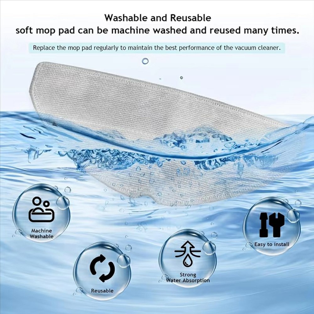 For Roborock Q7 M5 / Q7 M5+ / Q7 TF / Q7 TF+ Mop Cloth Vacuum Cleaner Dust Removal Floor Cleaning Pad — product view 5