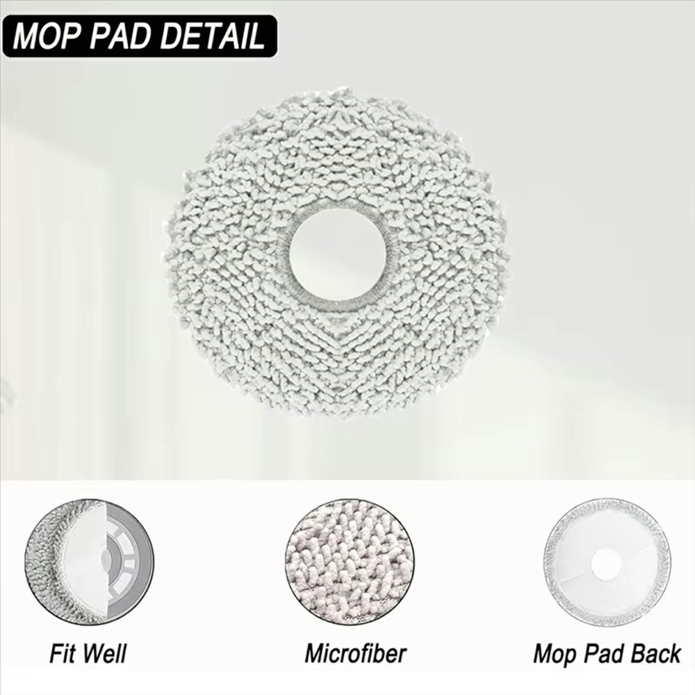 For Roborock P10 / P10 Pro / P10S Pro / P10S Pro+ / G20S Ultra / Dreame S10 / S10 Pro / S10+ Mop Cloth Robot Vacuum Cleaner Replacement Cleaning Pad — product view 3