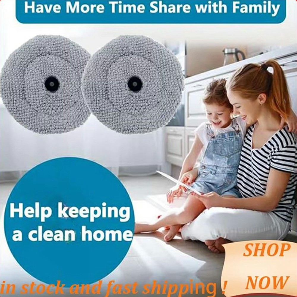 For Roborock G30 / Saros 10 Robot Vacuum Cleaner Small Mop Cloth Replacement Cleaning Pad — product view 2