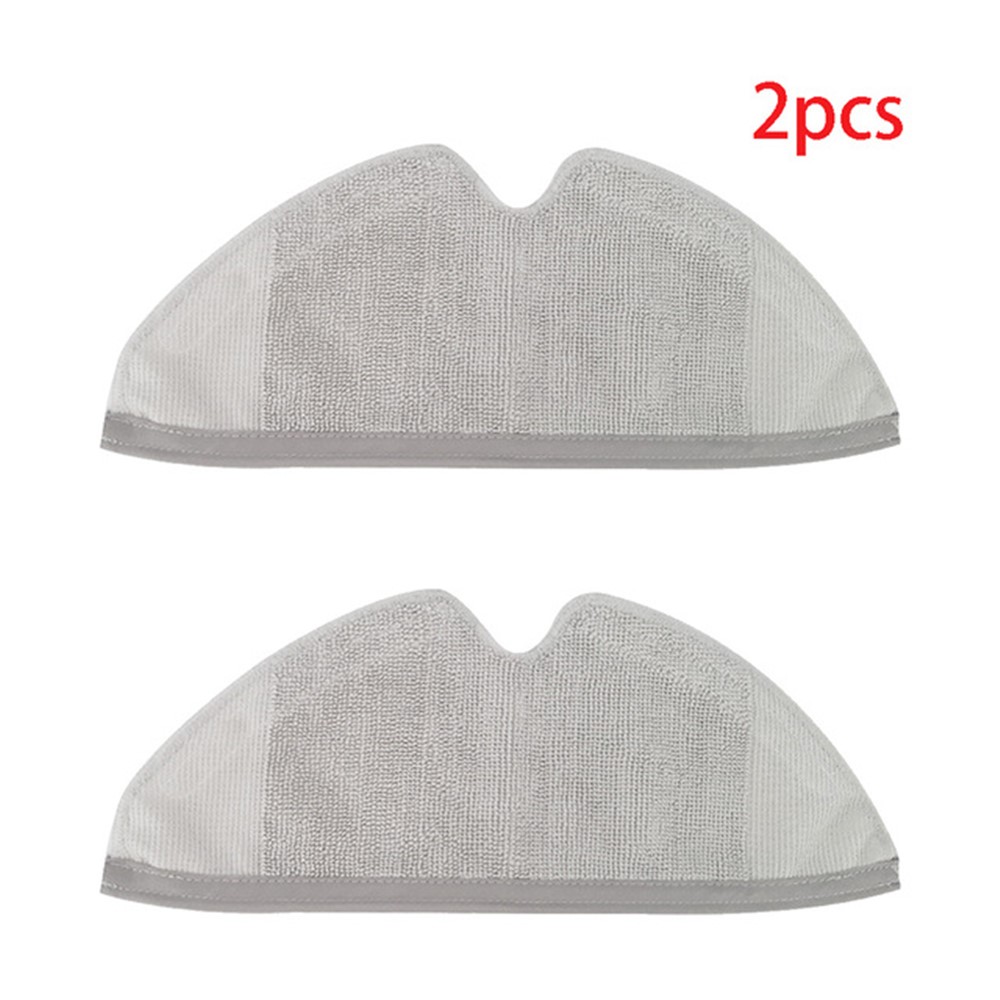 2Pcs For Roborock Q5 Pro / Q8 Max / Q8 Max+ / S50 / S51 / T6 / T7 / S50 / S60 Replacement Mopping Pads Washable Vacuum Cleaner Mop Cloth — product view 1