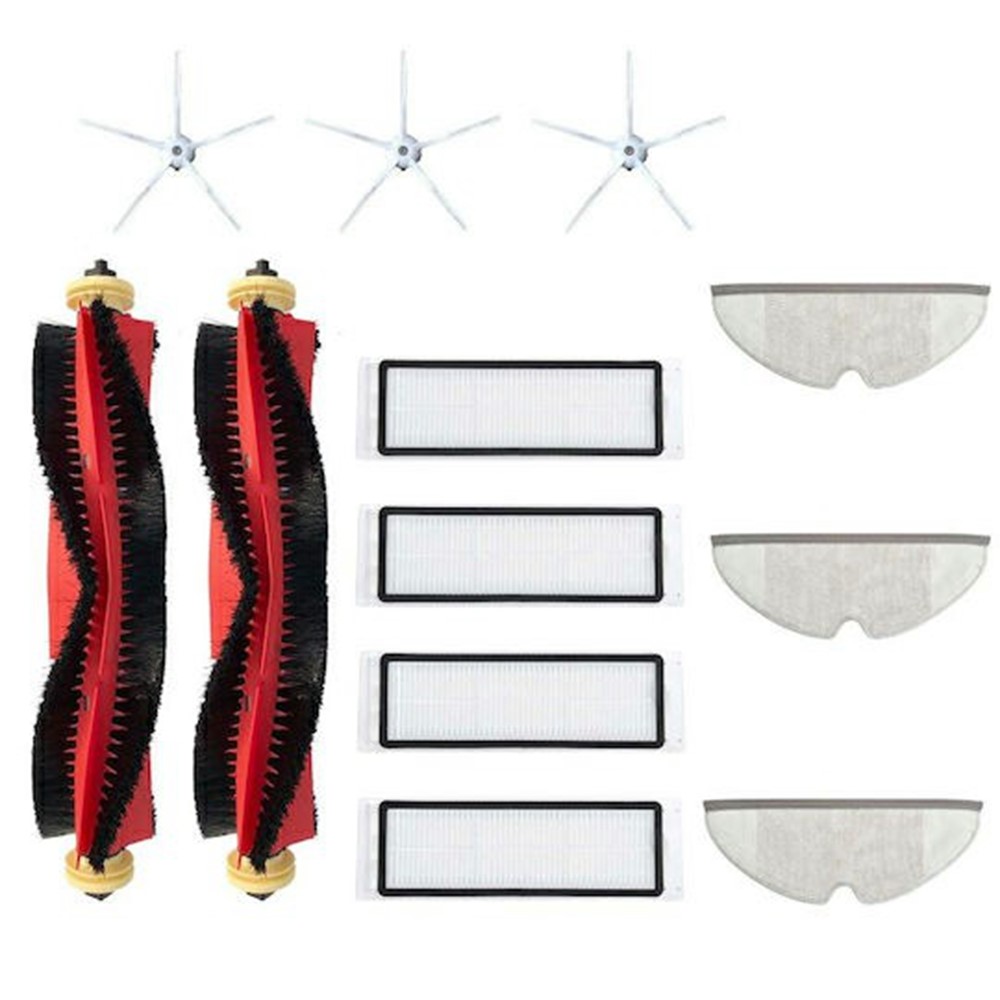 12Pcs / Set Main Brush HEPA Filter Mop Pad Kit for Roborock E4 / E5 / S5 / S5 Max / S52 / S55 / S6 / S6 Pure — product view 1