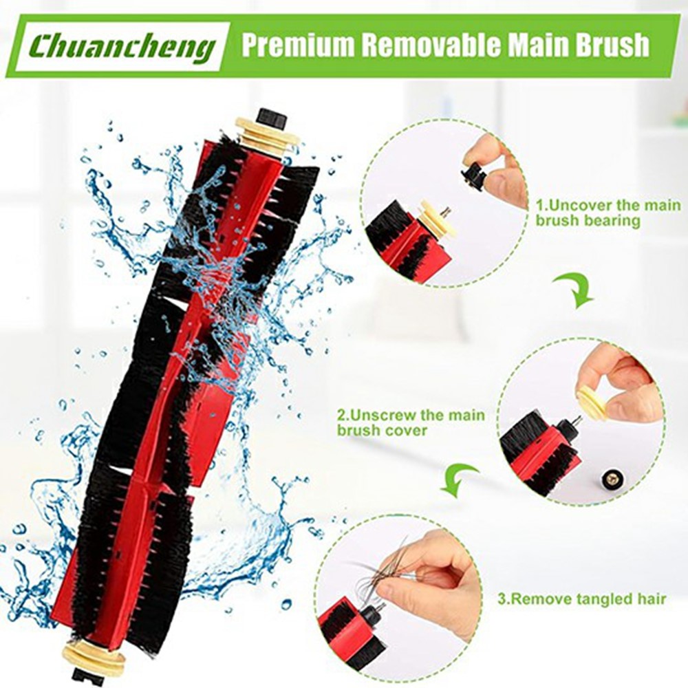 12Pcs / Set Main Brush HEPA Filter Mop Pad Kit for Roborock E4 / E5 / S5 / S5 Max / S52 / S55 / S6 / S6 Pure — product view 2