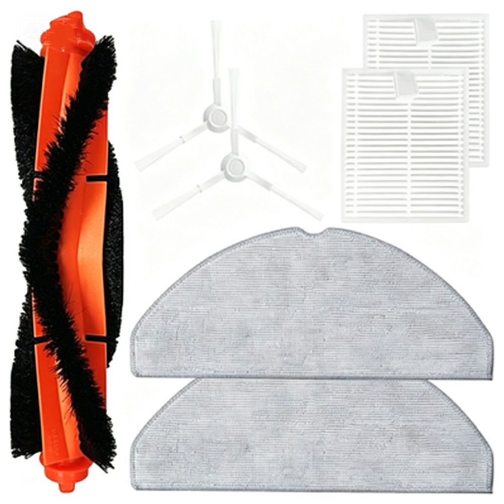 7Pcs / Set For Xiaomi Robot Vacuum S20 (D106) Main Brush Side Brush HEPA Filter Mop Cloth — product view 1