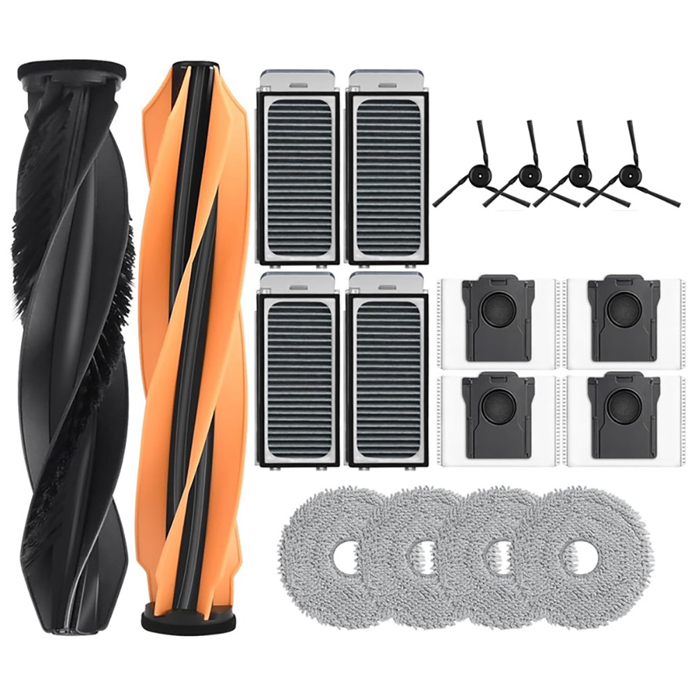 JUNSUNMAY 18Pcs / Set Robot Vacuum Accessories Kit for Dreame X50 Ultra Complete / L40S Pro Ultra / L40s Ultra with Main Brush Mop Pad Filter Dust Bag — product view 1