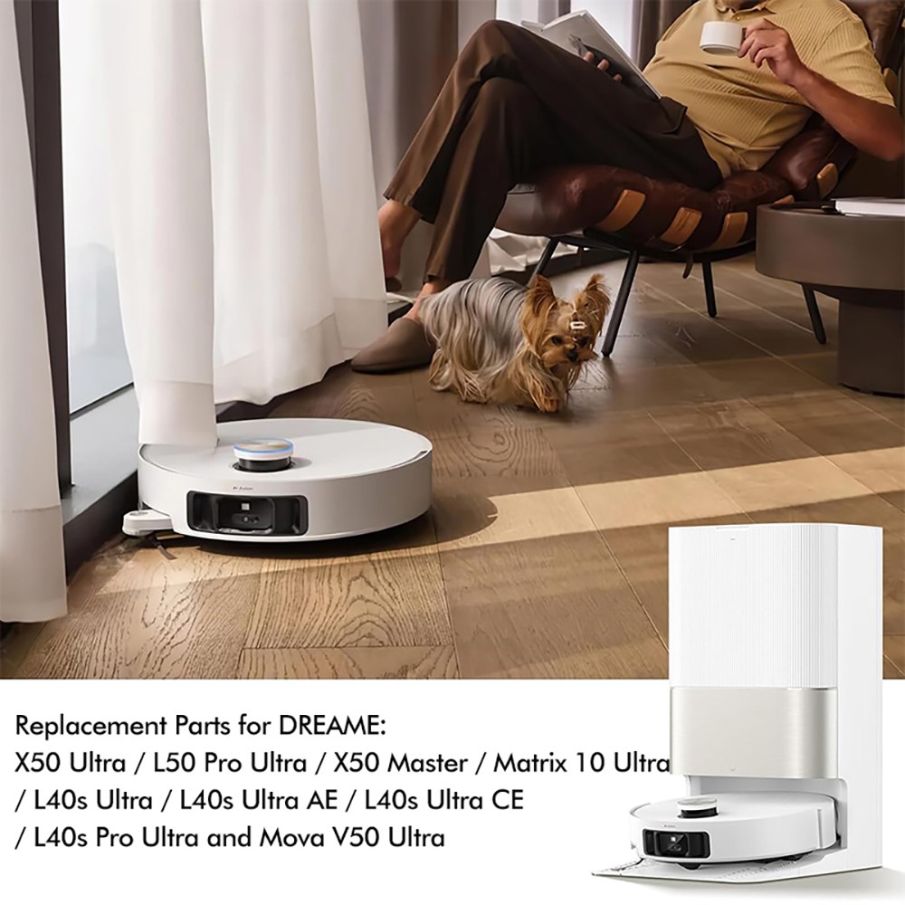 JUNSUNMAY 18Pcs / Set Robot Vacuum Accessories Kit for Dreame X50 Ultra Complete / L40S Pro Ultra / L40s Ultra with Main Brush Mop Pad Filter Dust Bag — product view 2