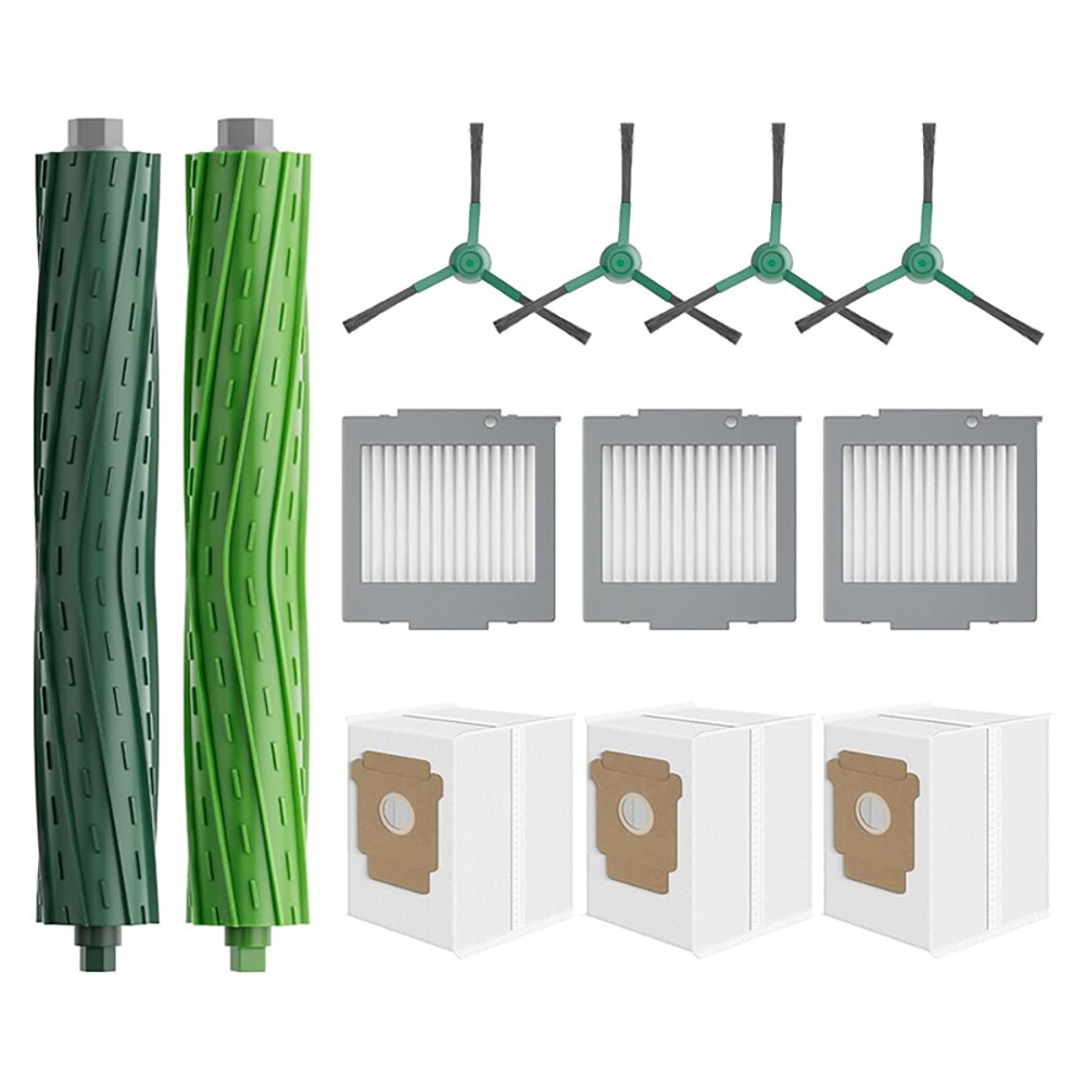 JUNSUNMAY 12Pcs Main Brush Filter Dust Bag Set for iRobot Roomba Max 705 Combo / Roomba Plus 504 Vac Robot Vacuum Replacement Parts Kit — product view 1