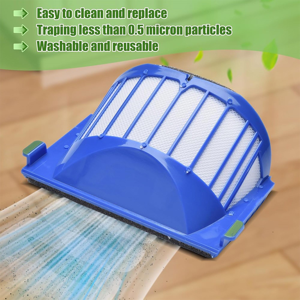JUNSUNMAY 14Pcs / Set Vacuum Cleaner Parts Kit for iRobot Roomba 620 / 650 / 675 / 680 / 695 Main Brush Side Brush Filter with Cleaning Tool — product view 3