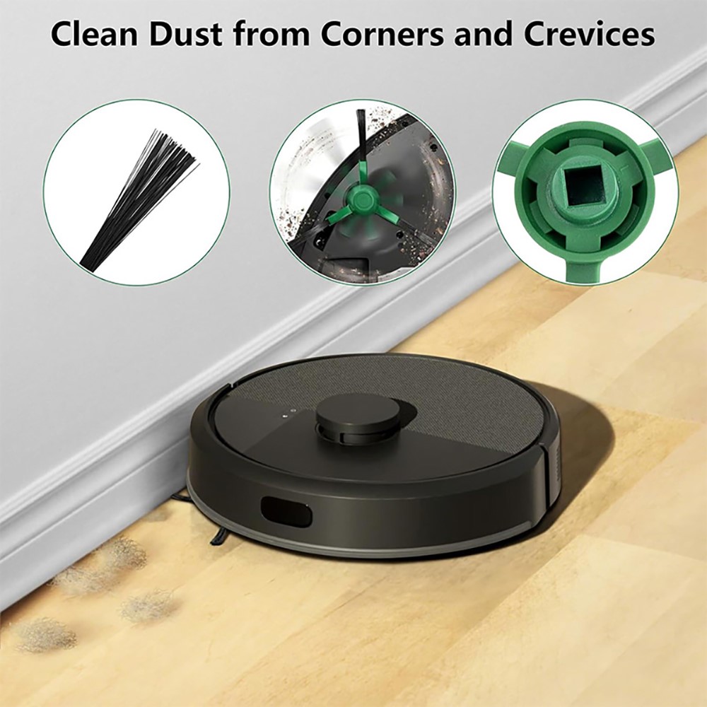 JUNSUNMAY 15Pcs / Set For iRobot Roomba Plus 505 Combo / 405 Combo Replacement Parts Kit with Main Brush Filter Dust Bag Mop Pad — product view 4