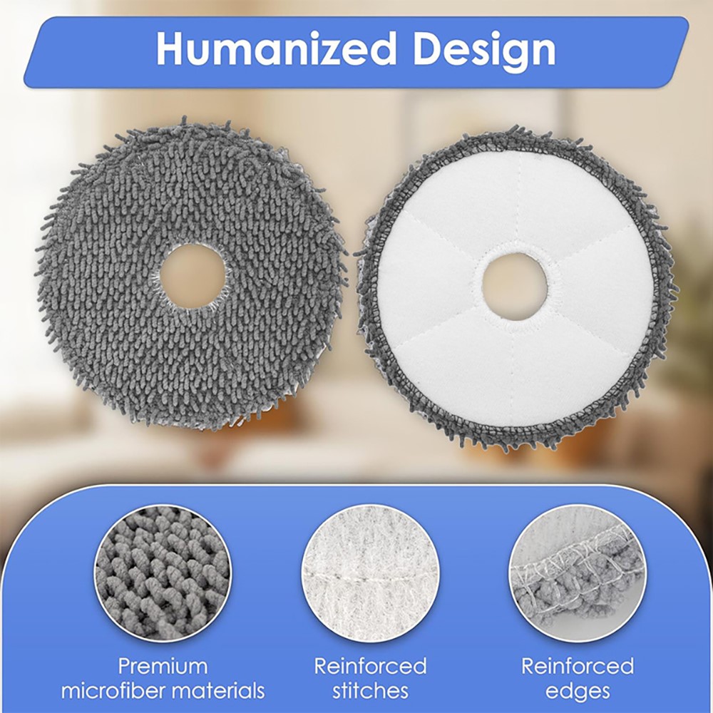 JUNSUNMAY 15Pcs / Set For iRobot Roomba Plus 505 Combo / 405 Combo Replacement Parts Kit with Main Brush Filter Dust Bag Mop Pad — product view 5