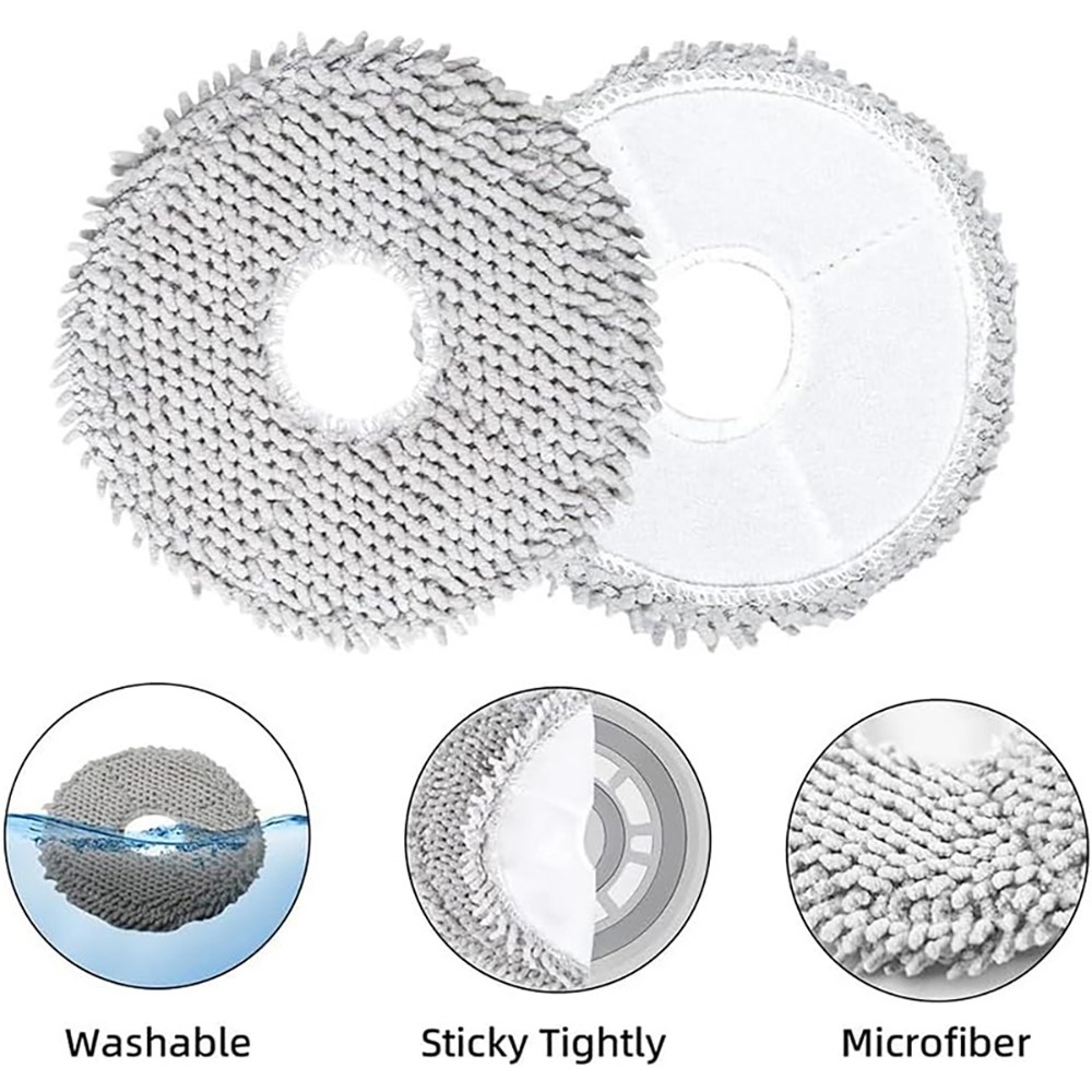 JUNSUNMAY 16Pcs / Set Replacement Parts Kit for Ecovacs Deebot T50 Pro / T50 Max / T50 Omni / T50 Pro Omni with Main Brush HEPA Filter Mop Pad Dust Bag — product view 4