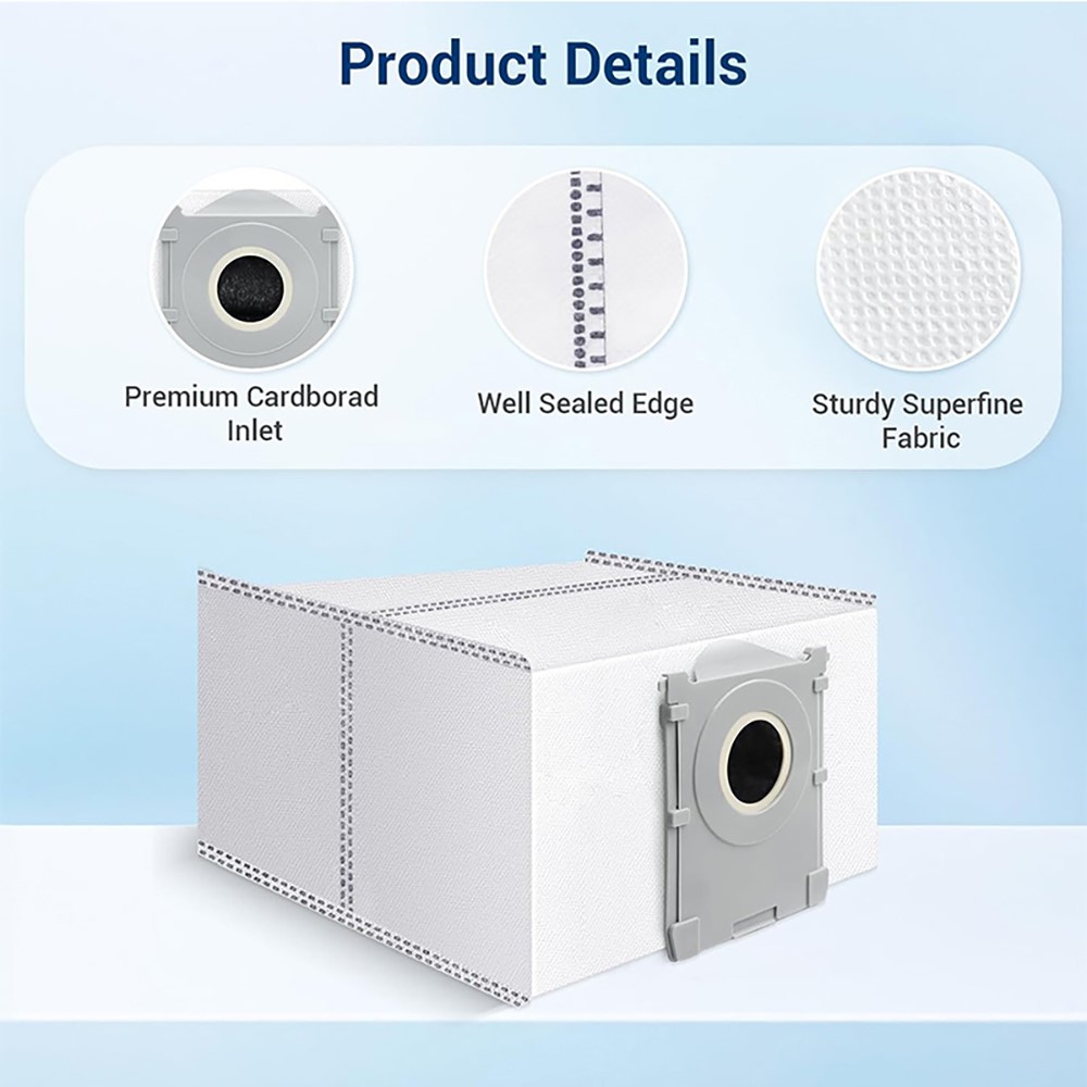 JUNSUNMAY 16Pcs / Set Replacement Parts Kit for Ecovacs Deebot T50 Pro / T50 Max / T50 Omni / T50 Pro Omni with Main Brush HEPA Filter Mop Pad Dust Bag — product view 5